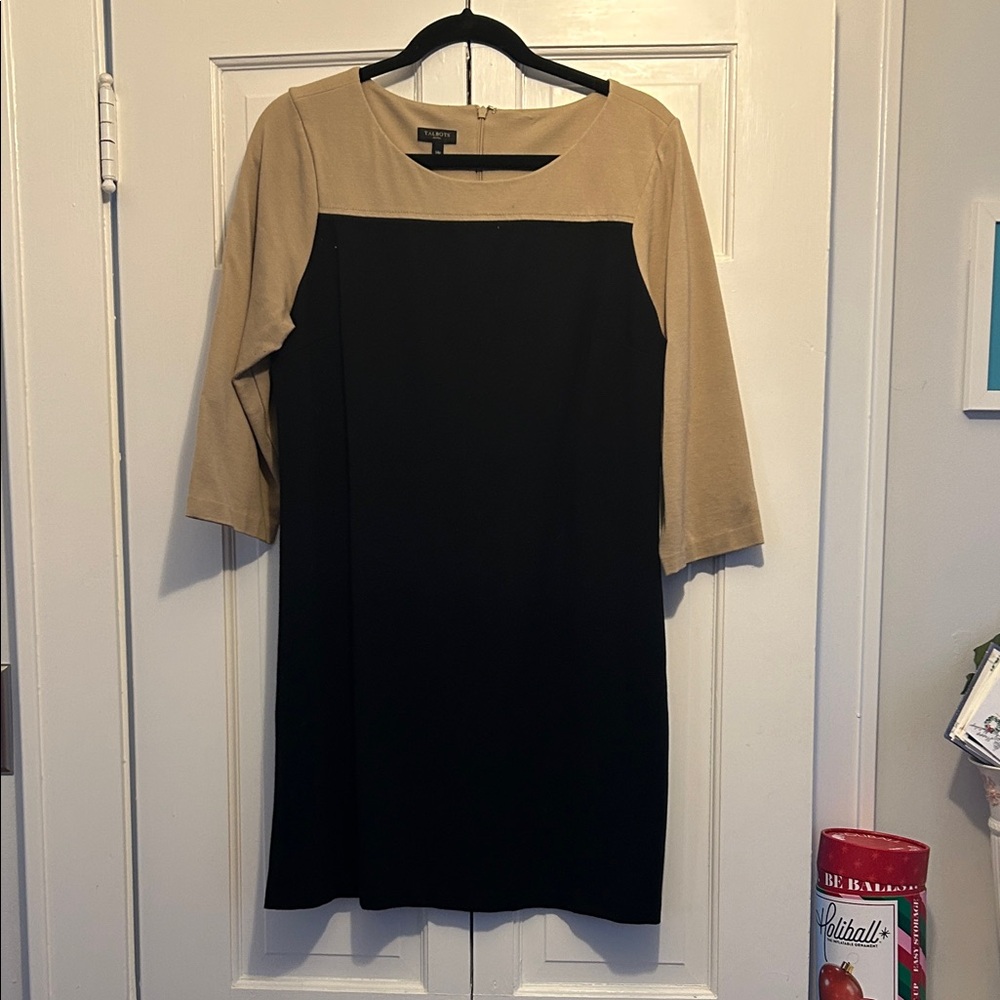 Elegant Black and Tan Women's Dress